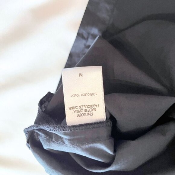 YOUNG FABULOUS AND BROKE ZOYA COTTON NAVY FRONT BOW DOUBLE SLIT MAXI DRESS - M - Picture 8 of 9